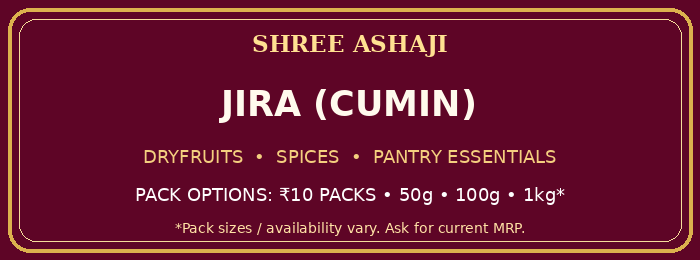 Shree Ashaji Jira (Cumin) label